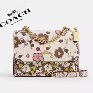 🌸 Coach Mini Klare Crossbody Bag With Floral Print
